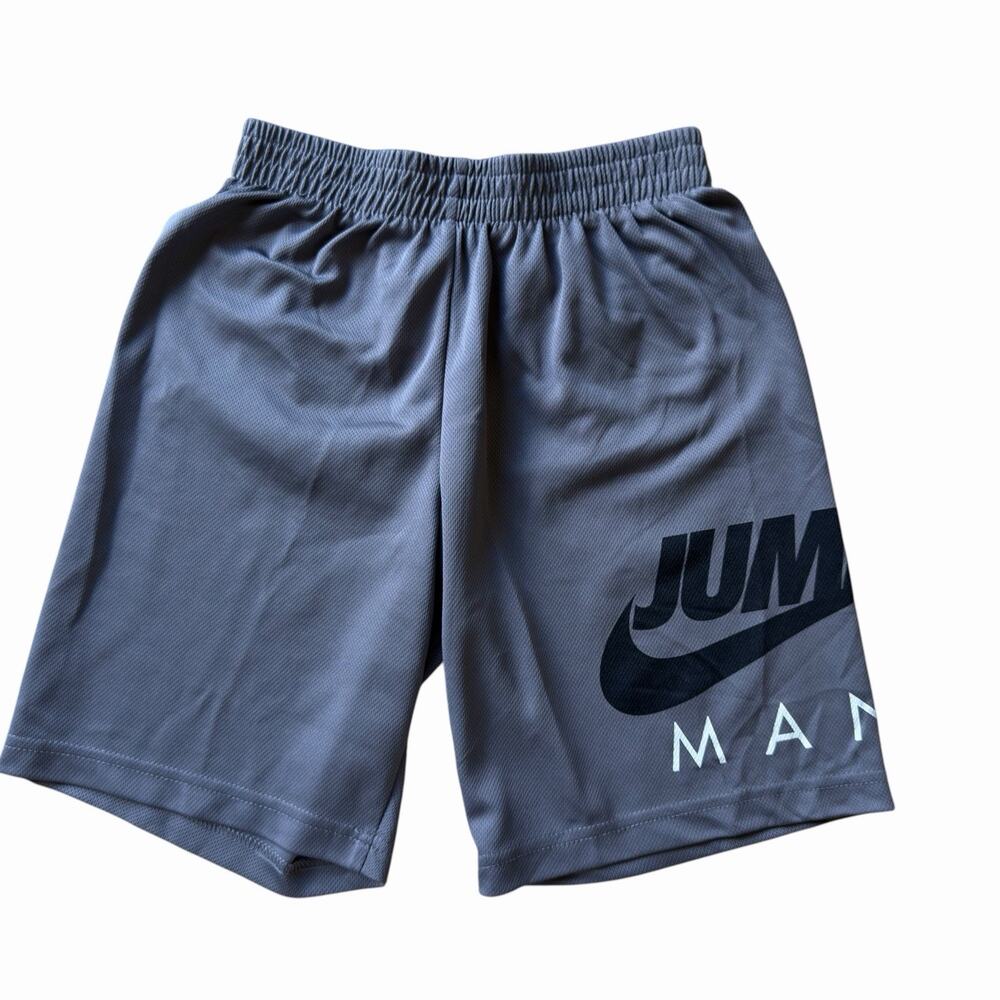 Boys Air Jordan Nike Jumpman Basketball Shorts Gray Youth Medium 22x8